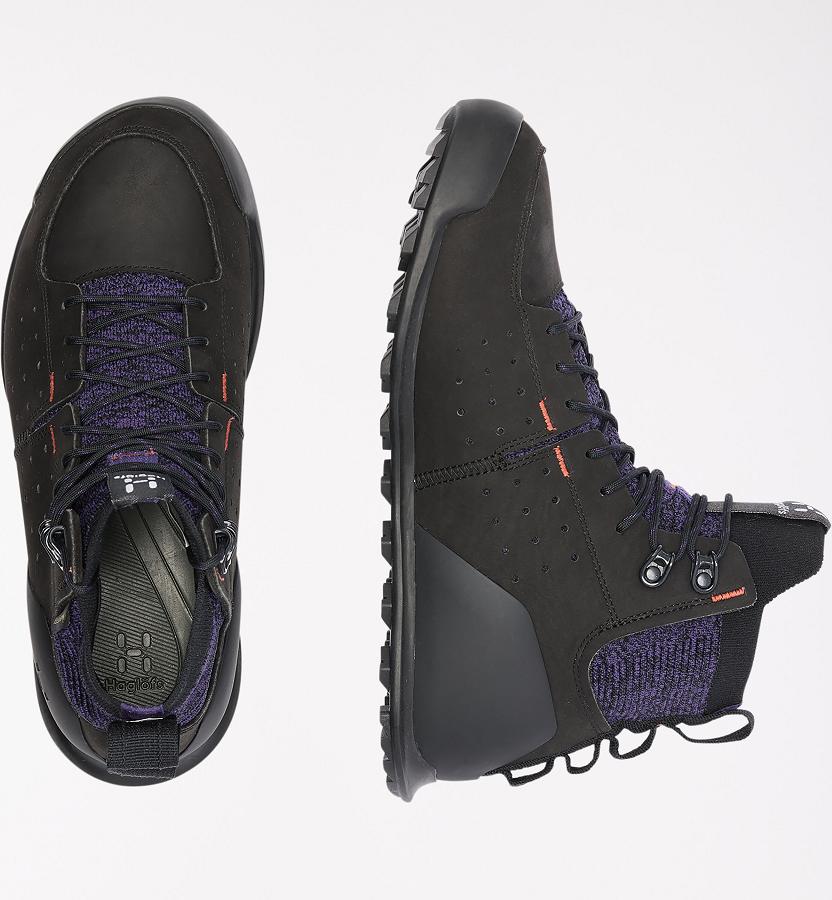 Haglöfs Womens Duality AT1 GT Hiking Boots Black/Purple New Zealand 35270OTZJ